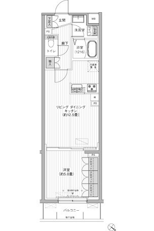 【間取り】 | クラルテラセ新宿富久