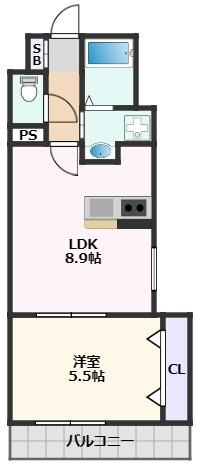 【間取り】 | Grand Aube岸部