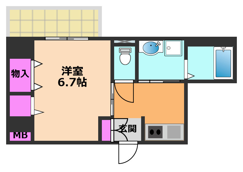 コートドール高槻の間取り