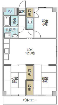 日立市十王町友部東3丁目　一棟マンションの間取り