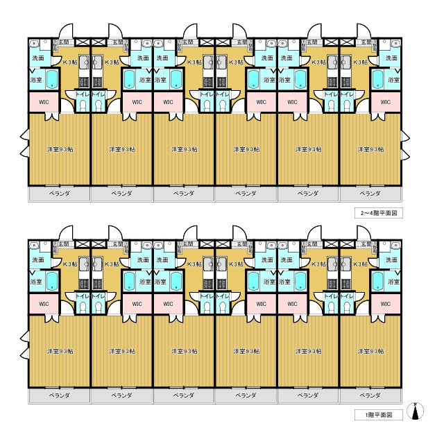 沼津市五月町の一棟マンションの間取り