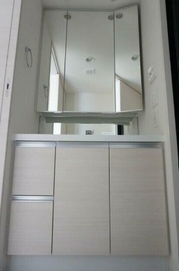 新宿区新宿７丁目の賃貸マンションの独立洗面台