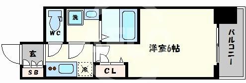 レオンコンフォート難波リオの間取り|レオンコンフォート難波リオ　間取り