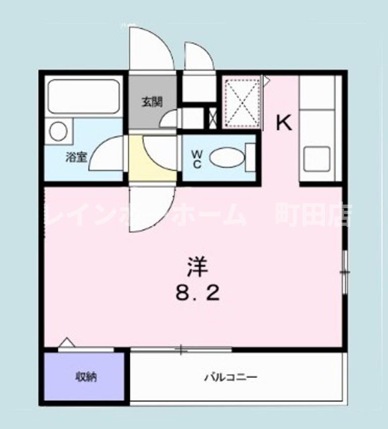 ビ・サイド1※初期費用分割あと払いサービス利用可能物件の間取り