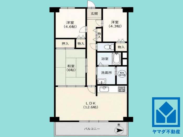 伏見スカイハイツの間取り
