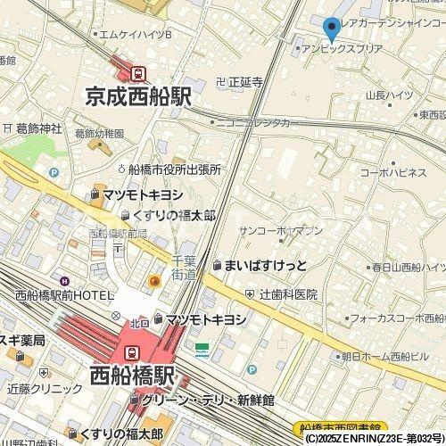 Ｓ－ＦＯＲＴ西船橋の地図
