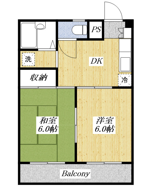 第2高木マンションの間取り
