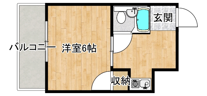 寝屋川市池田旭町の賃貸マンションの間取り