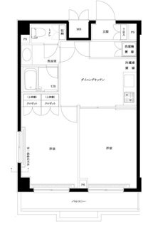【間取り】 | ルーブル上池台弐番館 | 間取りです。