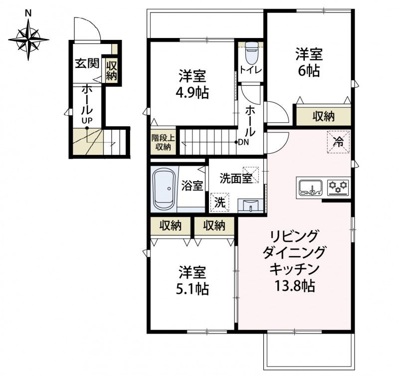 ボヌール別所の間取り