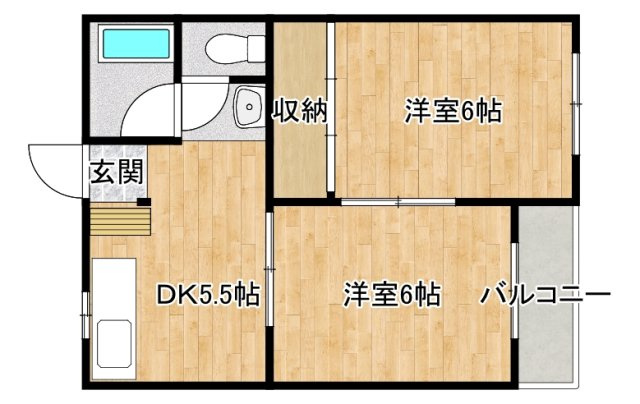 寝屋川市成田西町の賃貸マンションの間取り