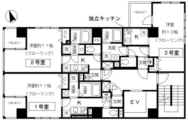 スリアン神楽坂の区画図
