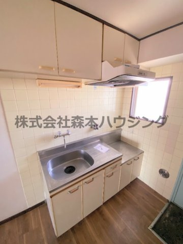【キッチン】 | 　森岡ハイツ | お料理しやすいキッチンです