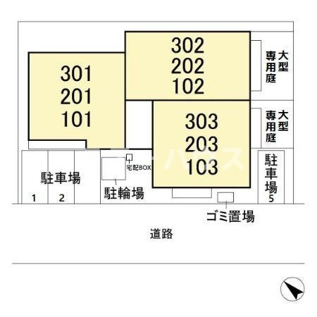 シャーロットハウスの区画図