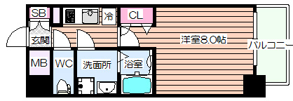 【間取り】 | プレサンス大阪福島シエル