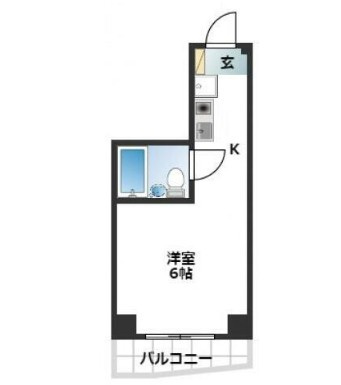 スカイコート品川第６の間取り|間取りです。