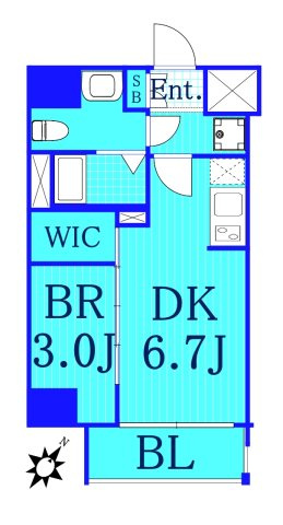 メイクスデザイン川崎Ⅲの間取り