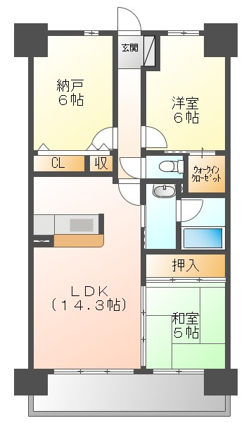アルファステイツ中島田の間取り
