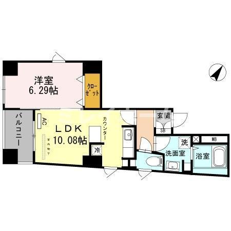 イーストグレイス品川の間取り