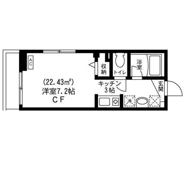 フラッツ神楽坂の間取り|間取りです。