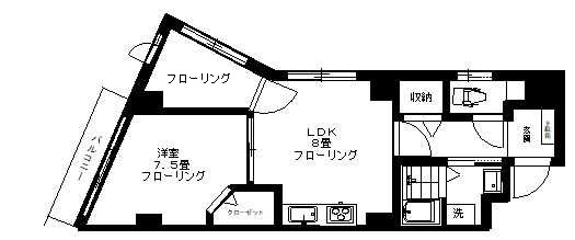 レスポワール平和島の間取り|間取りです。