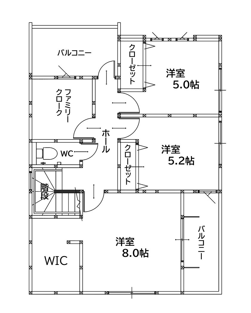 北九州市八幡西区若葉1丁目2期1号棟の間取り