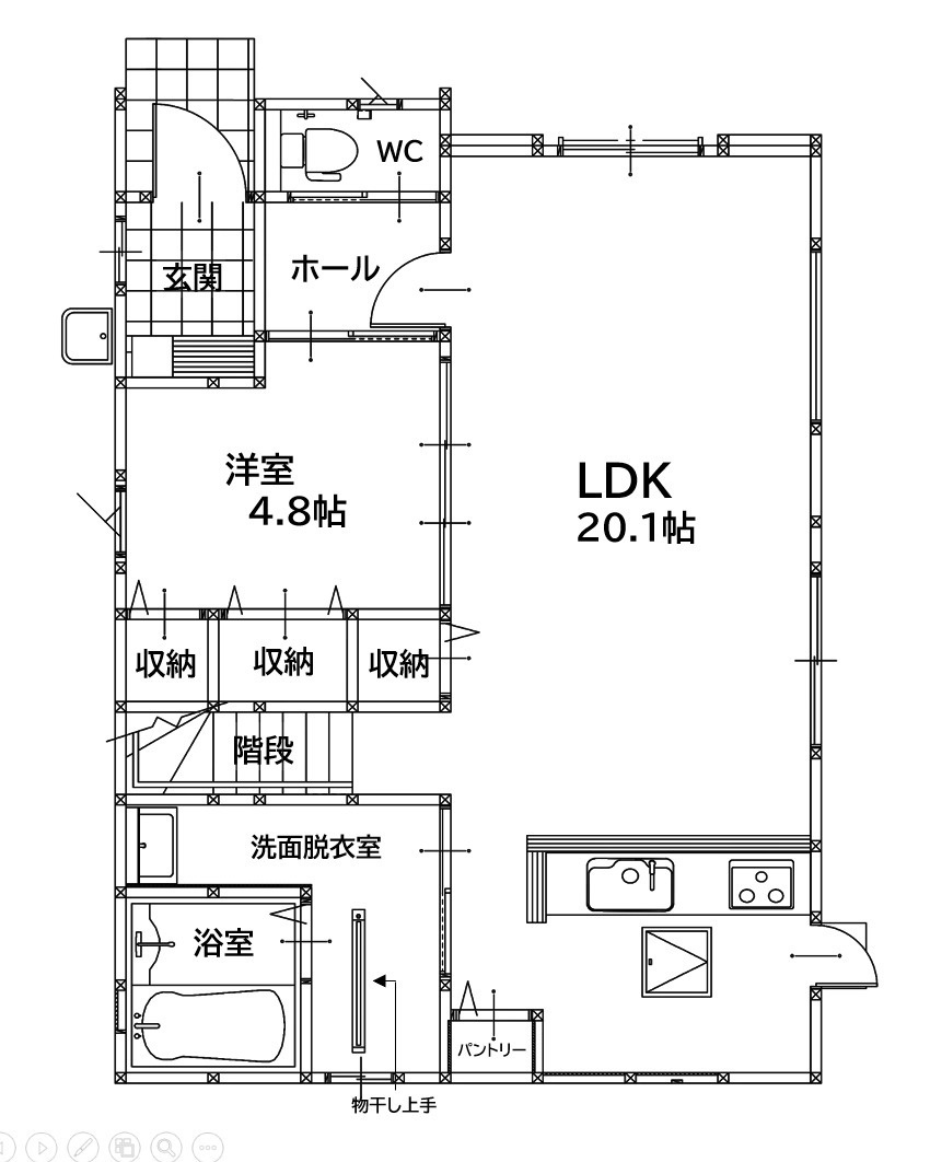 北九州市八幡西区若葉1丁目2期1号棟の間取り