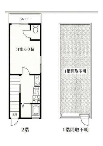 大阪府守口市藤田町5丁目　テラスハウスの間取り