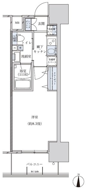 パークアクシス名古屋山王の間取り