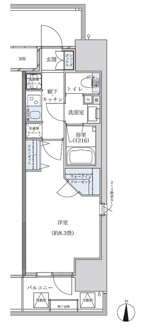 パークアクシス名古屋山王の間取り