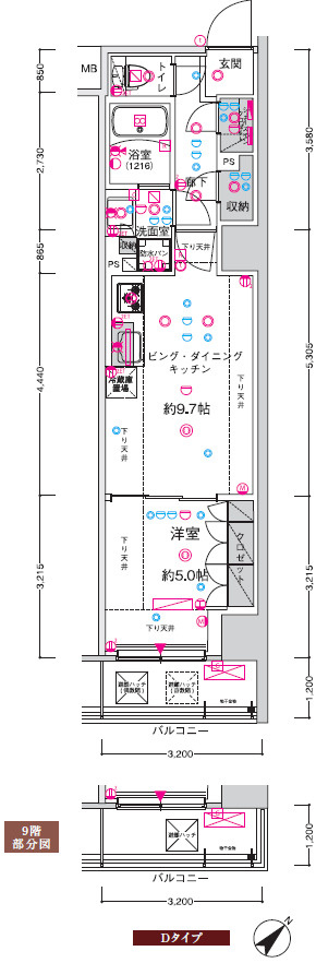 CREST TAPP 新横浜Ⅱの間取り