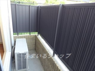 ウッド　ヴィラージュ　B棟のバルコニー