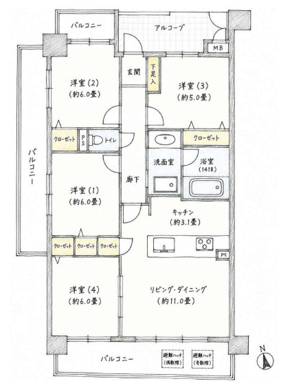 第７本郷アイリスの間取り