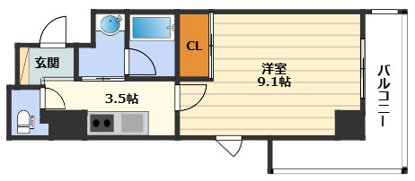 ロイヤルパークヒルズうめきたの間取り