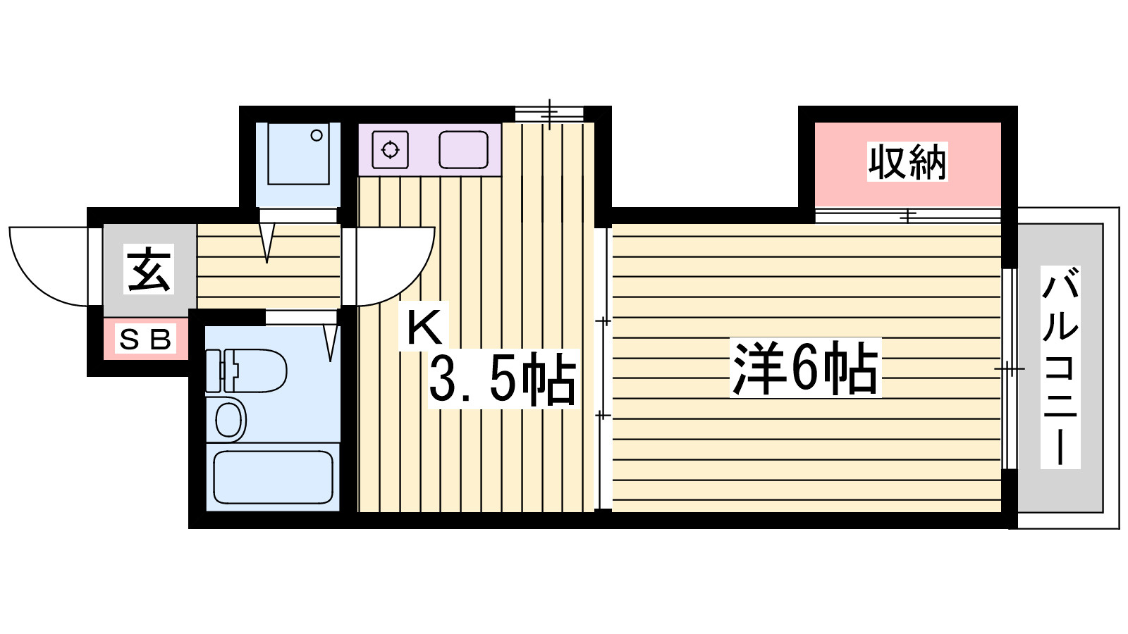 ベルトピア手柄Ⅴの間取り