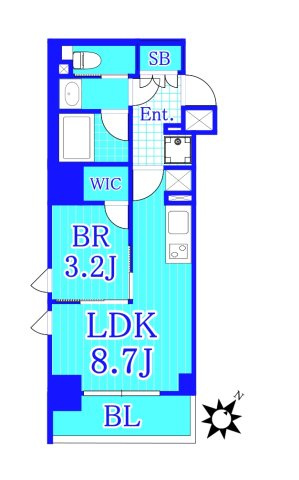 ザパークハビオ西横浜の間取り