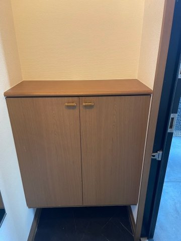 ハイカムール門松A棟の玄関