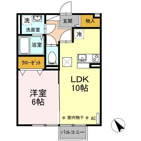 ベルコートⅡの間取り|使い勝手の良い間取りです♪