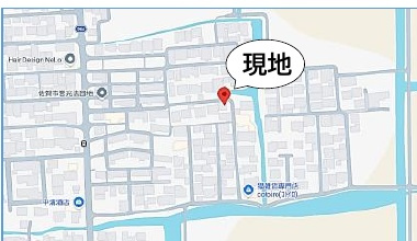 佐賀市北川副町大字光法1期2区画 2号棟の地図