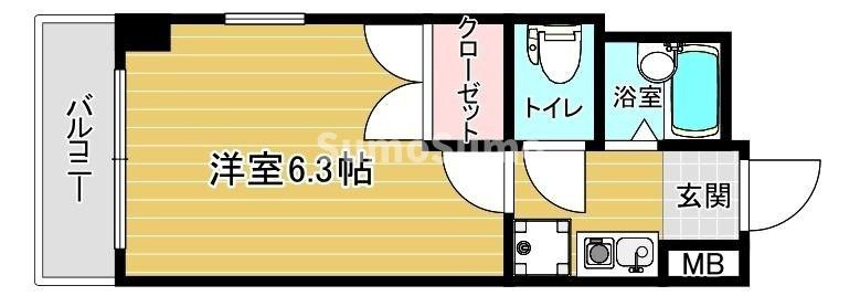 マンション花房の間取り