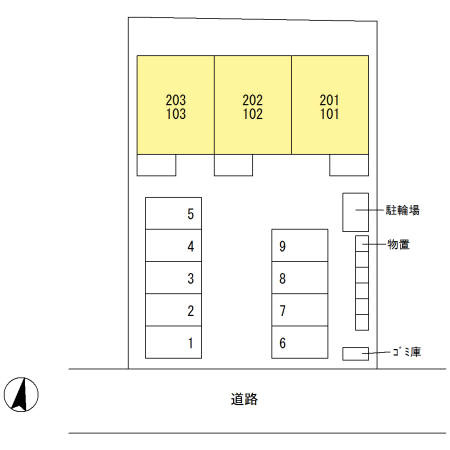 アヴニール・yの区画図
