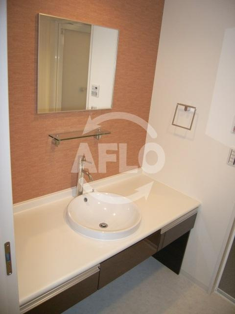 グレンパーク梅田北　扇町小学校区の独立洗面台|グレンパーク梅田北　おしゃれな洗面台