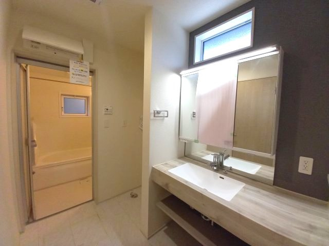 ブルーミングガーデン宇都宮市平松本町1号棟の独立洗面台