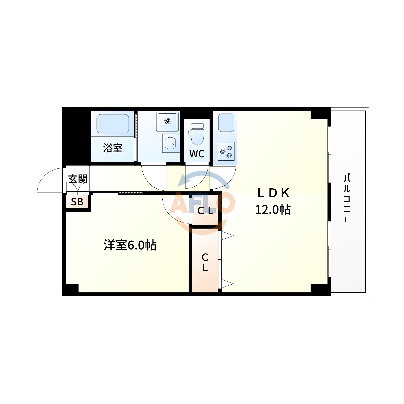 西中島東行マンションの間取り|間取り