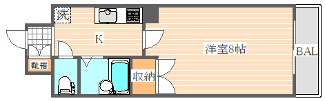 リファレンス駅南の間取り|使いやすい間取りです。