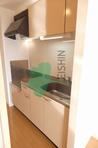 パークフラッツ博多吉塚のキッチン|シンプルな清潔感のあるキッチンです！