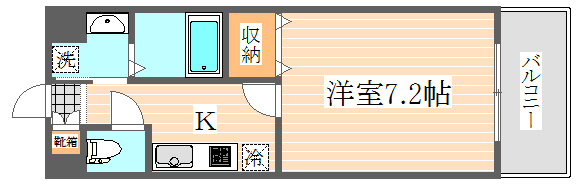 レジディア博多2の間取り|使いやすい間取りです。