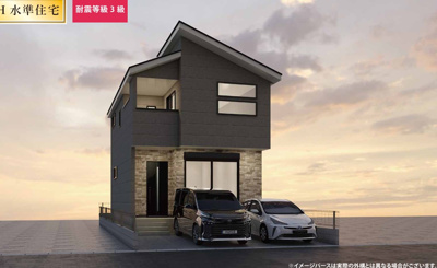 【外観パース】 | 静岡市駿河区小鹿1丁目 11期 新築一戸建て | 外観パースです