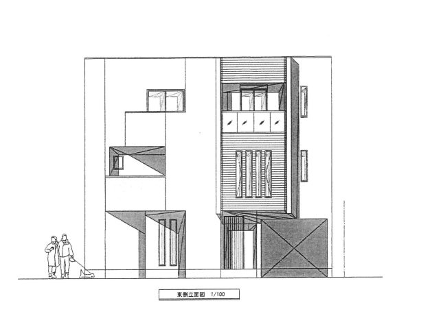 林寺新築一戸建ての外観パース|デザイナー風な外観パース　完成が楽しみです
