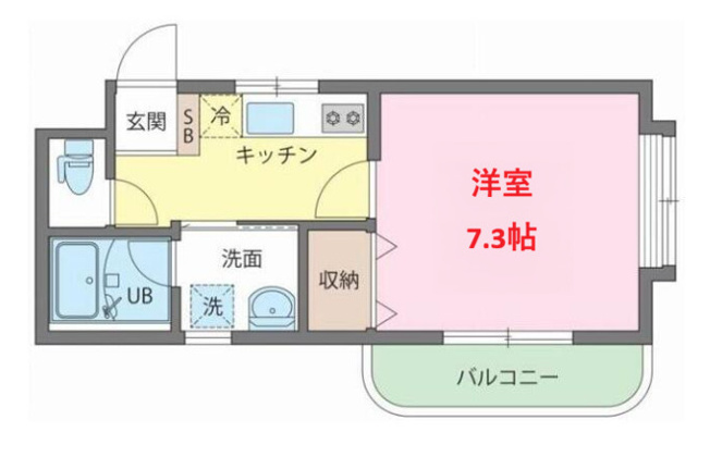 【間取り】 | リヴェール石川台 | 洋室7.3帖です